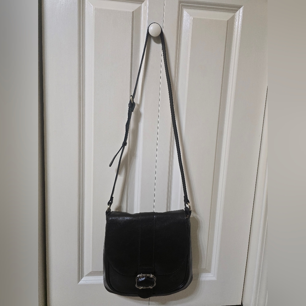 New: Patricia Nash Roana N/S Belted Crossbody - Color: Chocolate